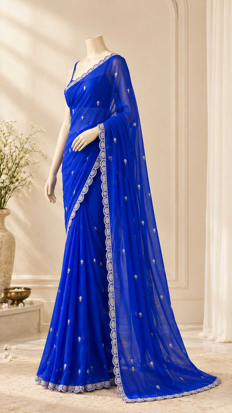 Nazaara Georgette Saree